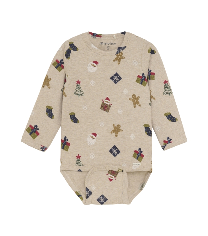 Minymo boxpakjes & rompers 2055 Beige Melange 114173