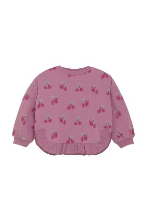 Minymo Sweatshirt met allover print 5111 Mauve Orchid
