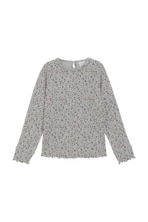 Minymo T-shirt allover print 8702 Puritan Gray