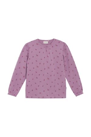 Minymo T-shirt allover print 5111 Mauve Orchid