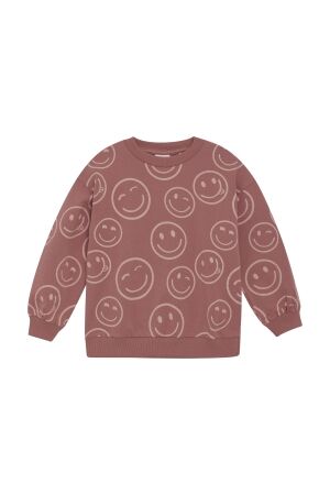 Minymo Sweatshirt met allover print 4435 Withered Roze