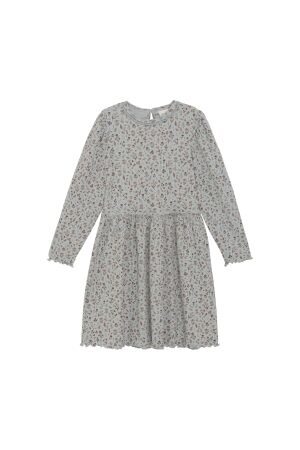 Minymo Jurk met All over print 8702 Puritan Gray