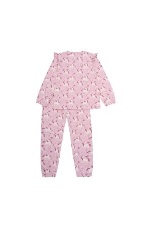 Minymo Pyjama met allover print 4856 Bleached Mauve
