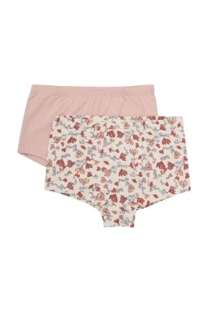Minymo Onderbroeken 2-Pack met bloemenprint 2015 Sandshell