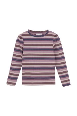 Minymo T-shirt gestreept 6940 Rose Brown