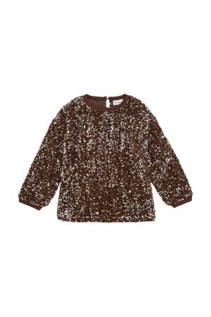 Minymo Blouse w. Sequins 4200 WoodRoze
