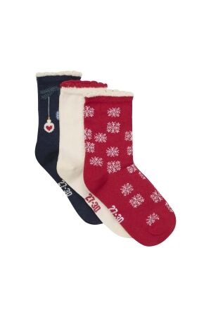 Minymo Sokken 3-Pack 4988 Rio Rood