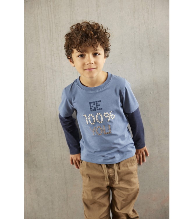 Minymo shirts 7337 China Blue 134003