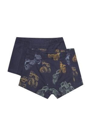 Minymo Boxers 2-Pack met all overprint 7021 Parisian Night