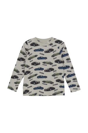 Minymo T-shirt allover print 2306 Oxford Tan