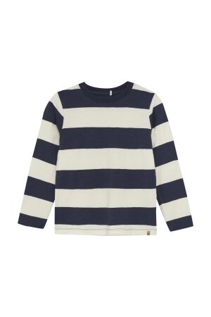 Minymo T-shirt gestreept 7021 Parisian Night