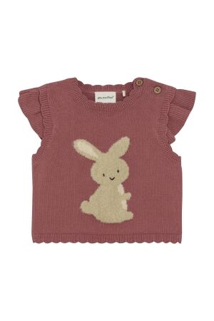 Minymo Vest Knit 4435 Withered Roze