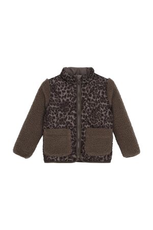 Minymo Jacket Quilt allover print 2502 Chocolate Chip