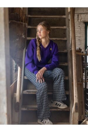 Looxs 10Sixteen Jaquard Broek 886 Cloverjaquard