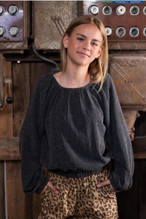 Looxs 10Sixteen blouses 741 Washed Grey 2532-5133-741