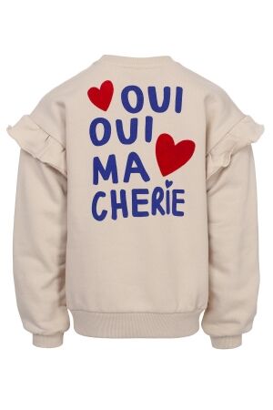 Looxs Little Sweater met Ruffles 032 Soft Sand