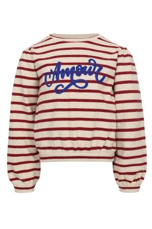 Looxs Little Lurex Stripe Sweater 319 Deep Red Stripe
