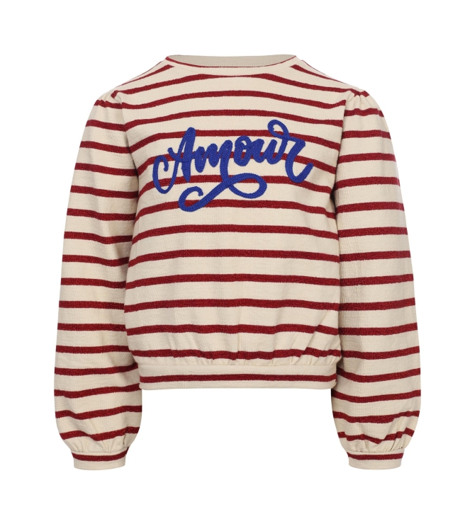 Looxs Little truien & vesten 319 Deep Red Stripe 2532-7332-319