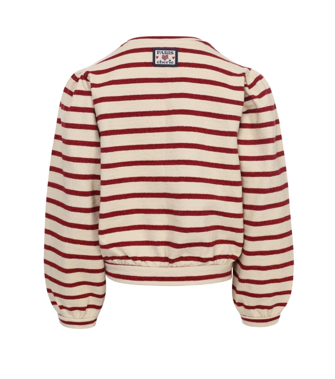 Looxs Little truien & vesten 319 Deep Red Stripe 2532-7332-319