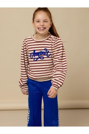 Looxs Little truien & vesten 319 Deep Red Stripe 2532-7332-319