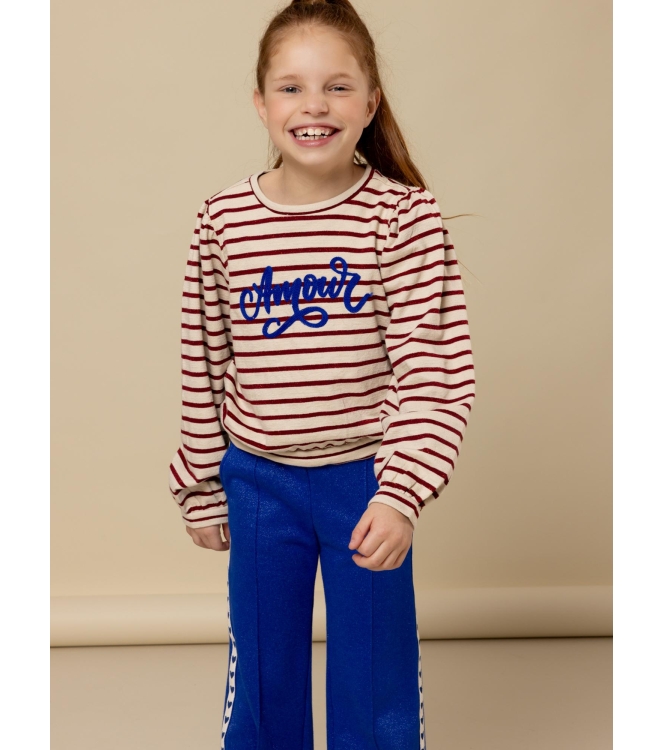 Looxs Little truien & vesten 319 Deep Red Stripe 2532-7332-319