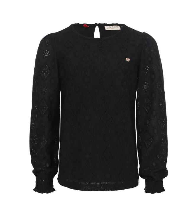 Looxs Little blouses 093 Pebble Black 2533-7179-093