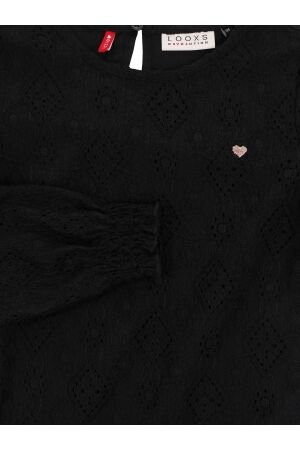 Looxs Little blouses 093 Pebble Black 2533-7179-093