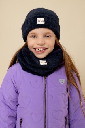 Looxs Little Litty Hariy Knit Coll Sjaal 190 Navy