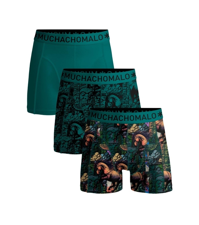Muchachomalo ondergoed Print/Print/Green TOTEMHORSE1010-01J