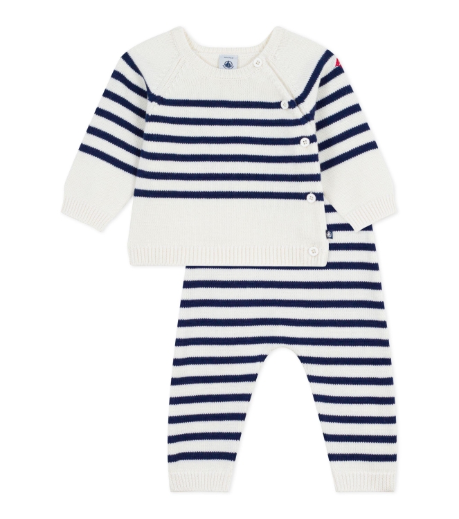 Petit Bateau boxpakjes & rompers 01 Marshmallow/Soir A0ECR