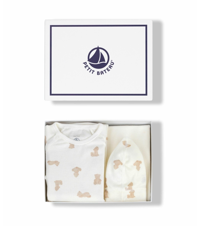 Petit Bateau boxpakjes 00 Marshmallow/Brun A0E0Q