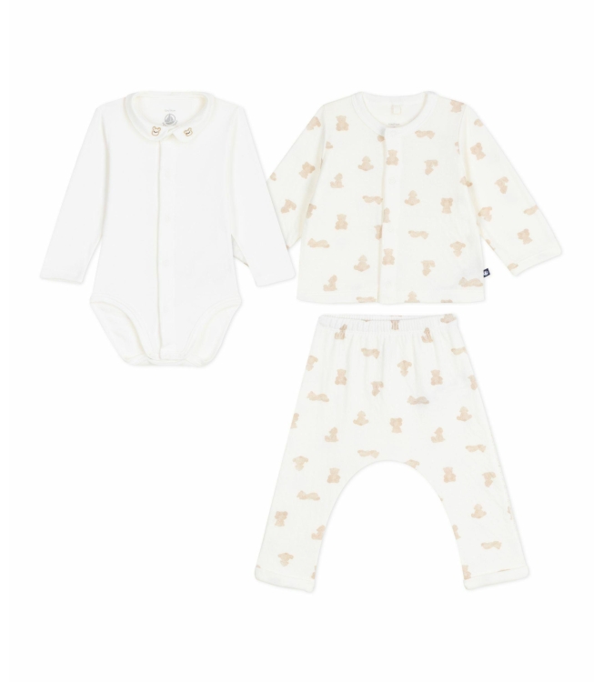 Petit Bateau boxpakjes 01 Marshmallow/Brun A0DTW