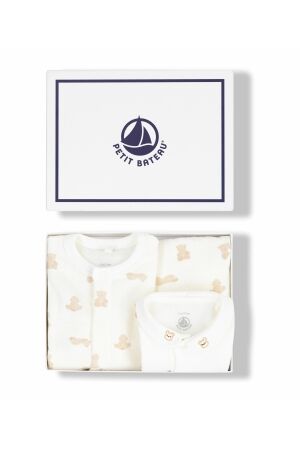 Petit Bateau boxpakjes 01 Marshmallow/Brun A0DTW