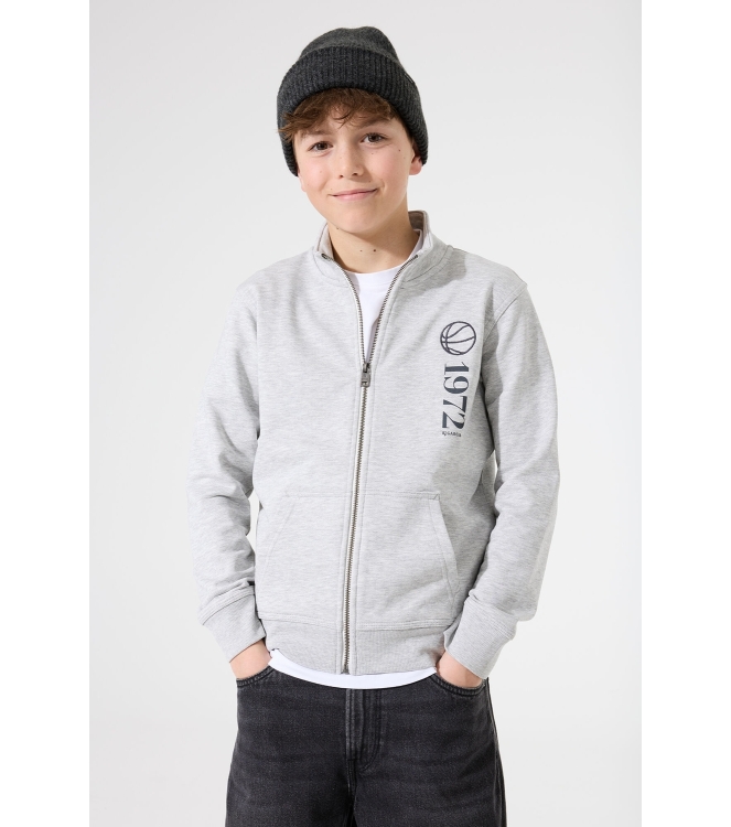 Garcia truien & vesten 123 Mid Grey Melee G53664