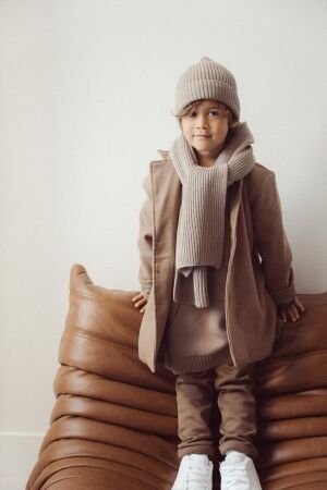 Two You Label winteraccessoires Brown KNI-SCA