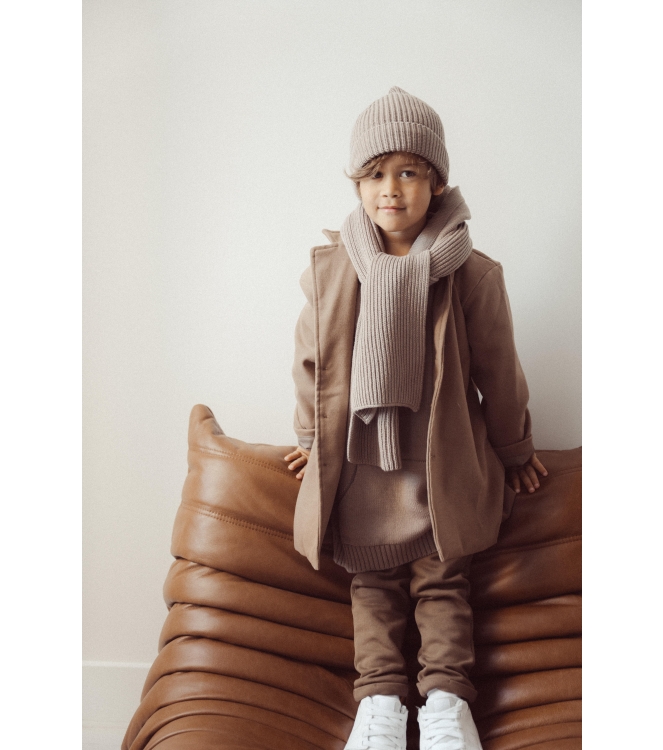 Two You Label winteraccessoires Brown KNI-SCA