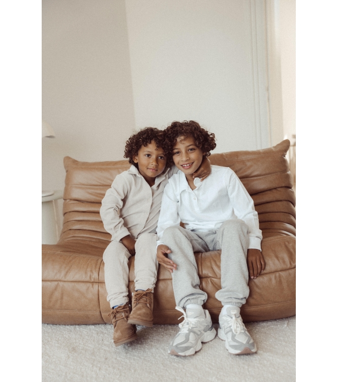 Two You Label shirts White BAS-POL-BOY