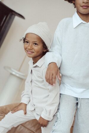 Two You Label overhemden Oat VR FIN-RIB-BLO