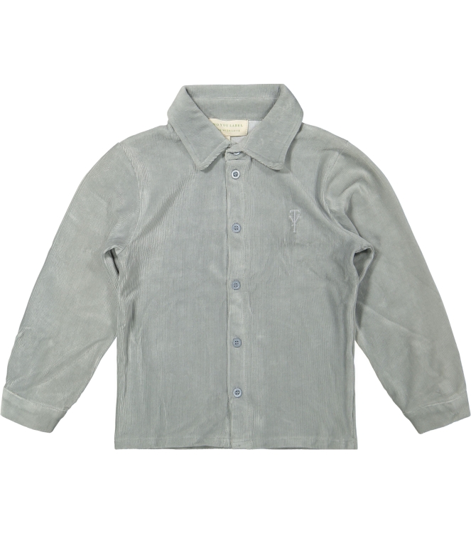 Two You Label overhemden Grey VR FIN-RIB-BLO