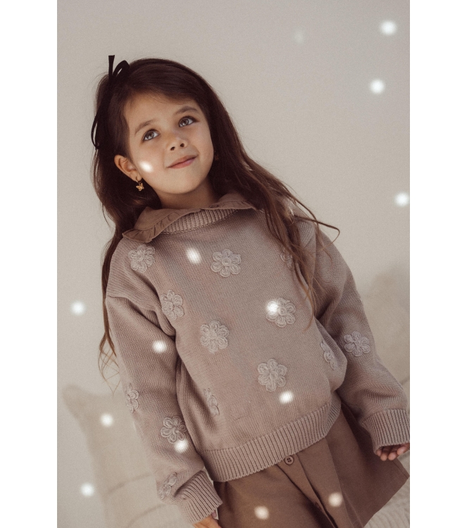 Two You Label truien Brown NOA-KNI-JUM