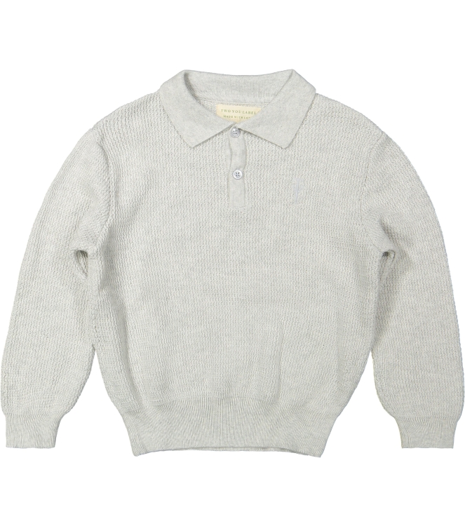 Two You Label truien Grey RICH-KNI-POL-LS