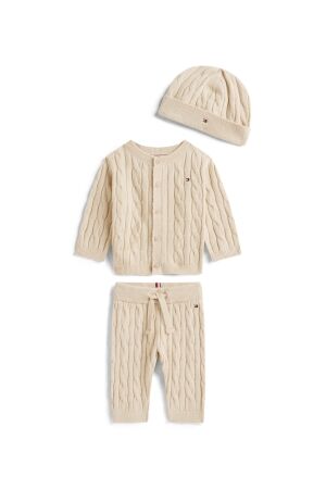 Tommy Hilfiger Giftset Broek, sweater en muts ABY Gulf Sand