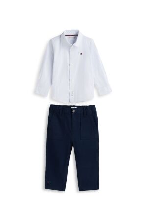 Tommy Hilfiger Giftset Baby Ithaca Overhemd C1G Dark Night Navy