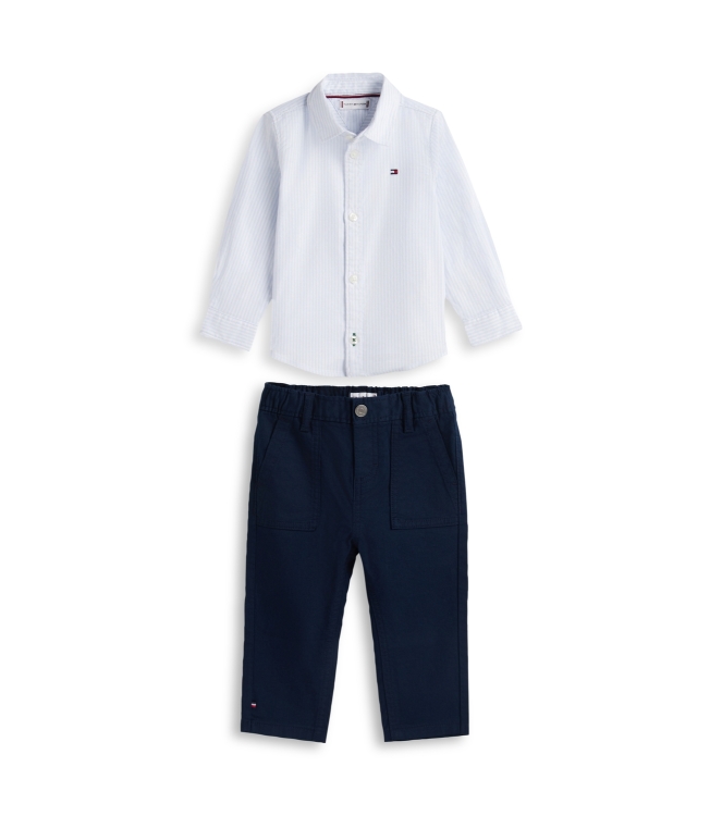 Tommy Hilfiger overhemden C1G Dark Night Navy KN0KN02206