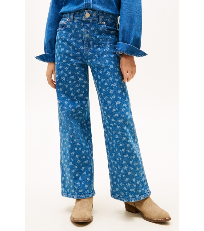 Tommy Hilfiger broeken 1AB Denim Light flower aop KG0KG08960