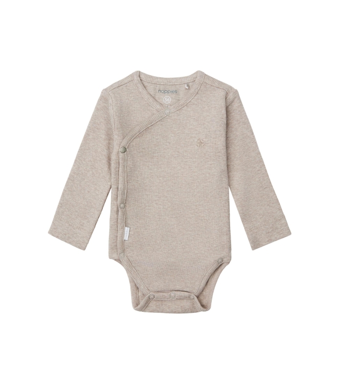 Noppies boxpakjes & rompers P757 Taupe Melange 34N4112