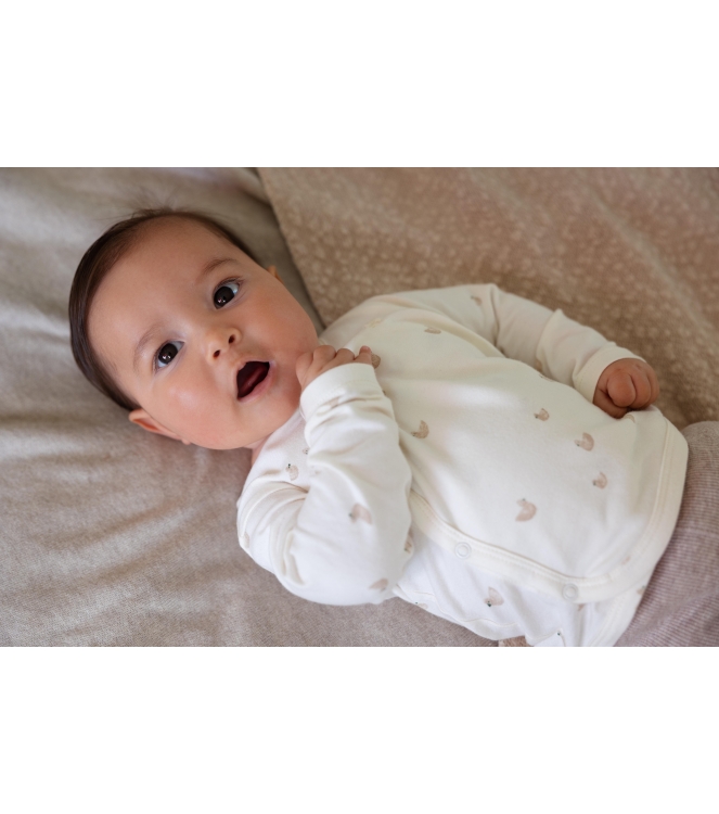 Noppies boxpakjes & rompers N318 Animals pattern Off white 54N0010