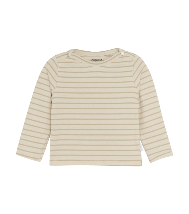 Noppies shirts N333 Stripe pattern Off white 54N0013