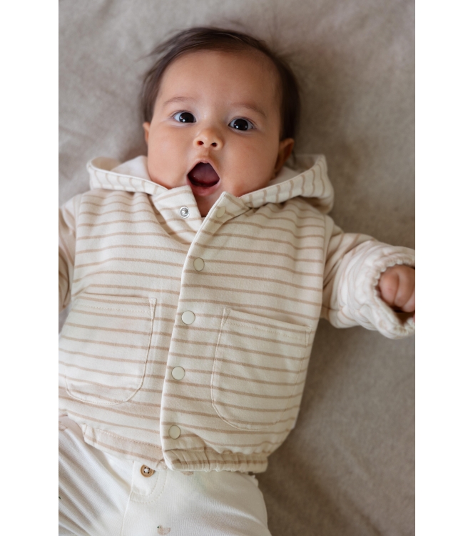 Noppies truien & vesten N333 Stripe pattern Off white 54N0311