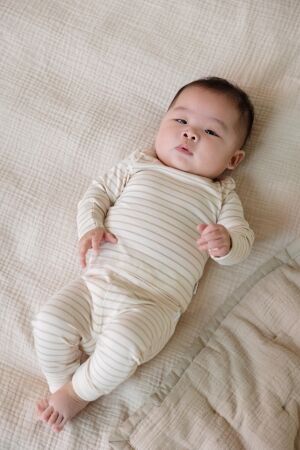 Noppies broeken N333 Stripe pattern Off white 54N1111